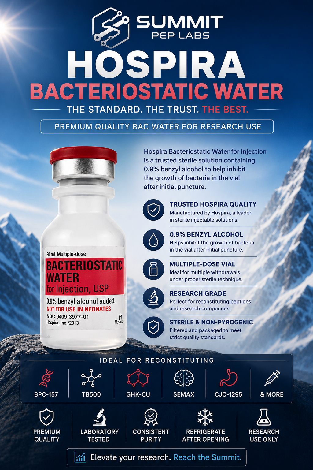Hospira Bacteriostatic Water Guide: Why Researchers Continue Choosing Hospira BAC Water