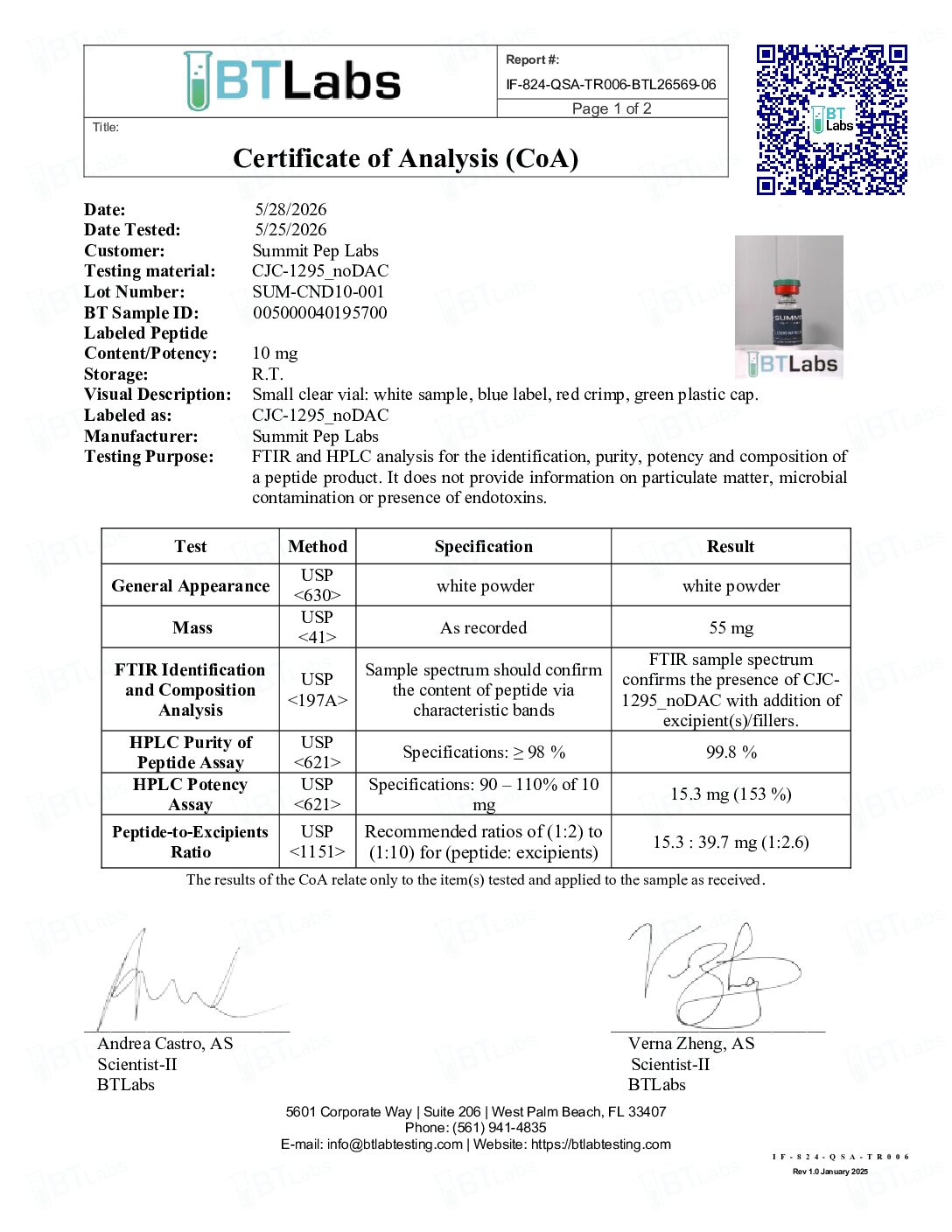 CJC-1295_noDAC-SUM-CND10-001_signed CJC-1295 without DAC 10mg - Image 2