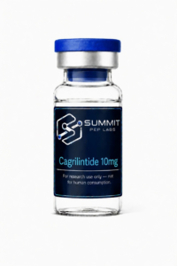 Cagrilintide research grade lyophilized peptide vial – long-acting amylin analogue ≥99% purity by Summit Pep Labs