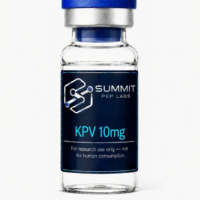 KPV research grade lyophilized peptide vial – Lys-Pro-Val tripeptide ≥99% purity by Summit Pep Labs