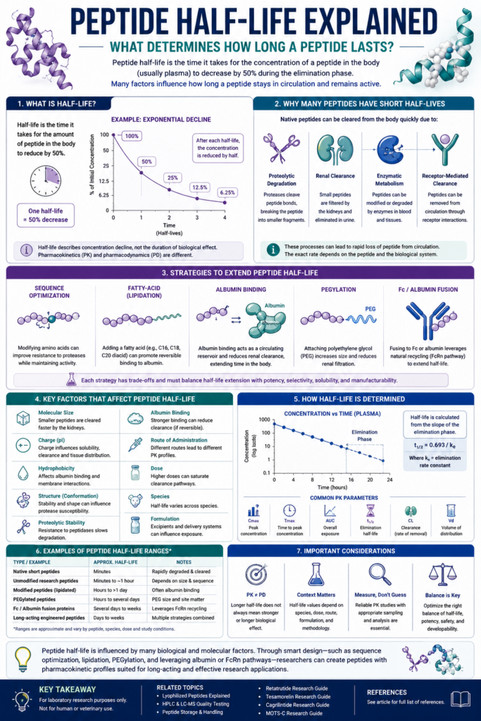 ipamorelin half-life 2 hours pharmacokinetics Peptide Explained: & Stability Retatrutide 50MG - MECP تونر تفتيح كوري Size:30 caps